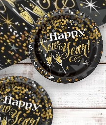 Happy New Year Glittering Party Supplies & Packs | Party Save Smile